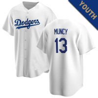 Max Muncy #13 Los Angeles Dodgers Youth Home Jersey - White Replica Max Muncy #13 Los Angeles Dodgers Youth Home Jersey - White Replica