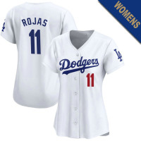 Miguel Rojas #11 Los Angeles Dodgers Women's Home Jersey - White Limited