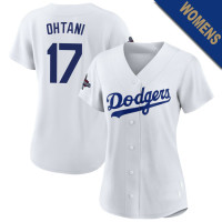 Shohei Ohtani #17 Los Angeles Dodgers Women's Home Jersey - White Replica Shohei Ohtani #17 Los Angeles Dodgers Women's Home Jersey - White Replica